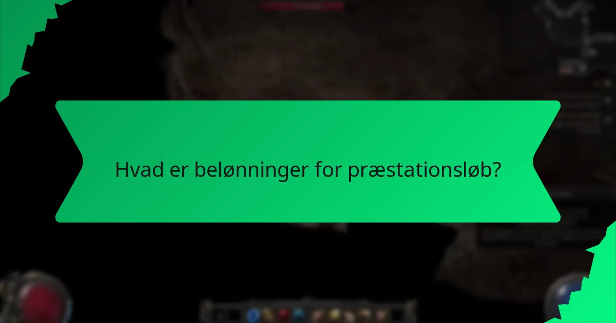 Hvad betyder farverne på belønninger for præstationsløb?