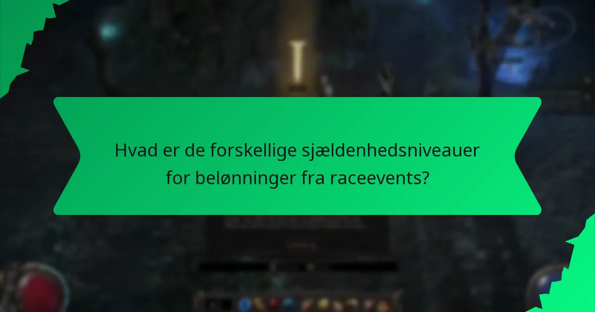 Hvilke farver repræsenterer forskellige belønninger fra raceevents?