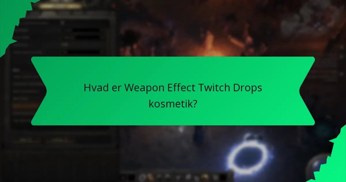 Hvilke farver er tilgængelige for Weapon Effect Twitch Drops kosmetik?
