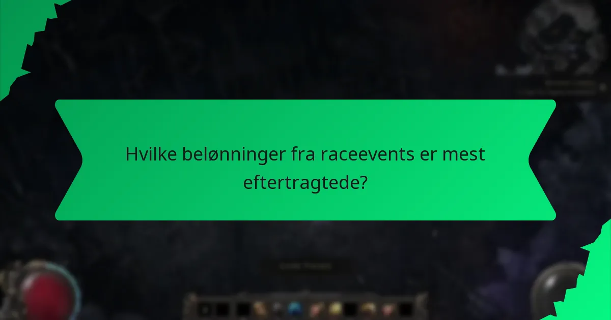 Hvilke effekter har belønninger fra raceevents på gameplayet?