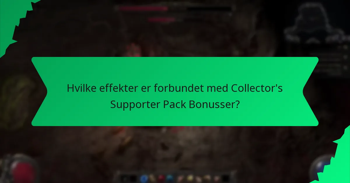 Hvilken rolle spiller farve i Collector’s Supporter Pack Bonusser?