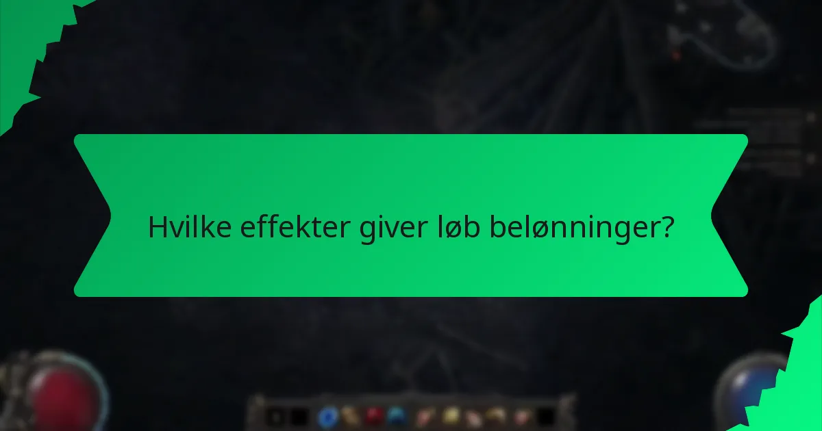 Hvilke farver er forbundet med løb belønninger?