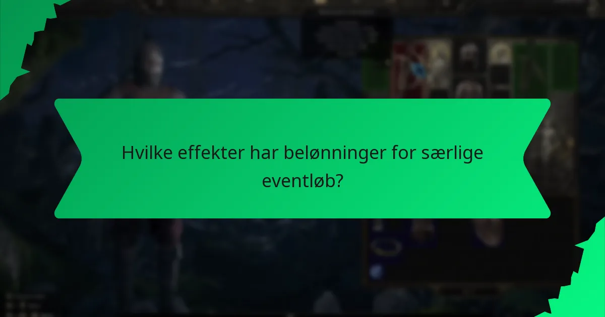Hvilke farver er forbundet med belønninger for særlige eventløb?