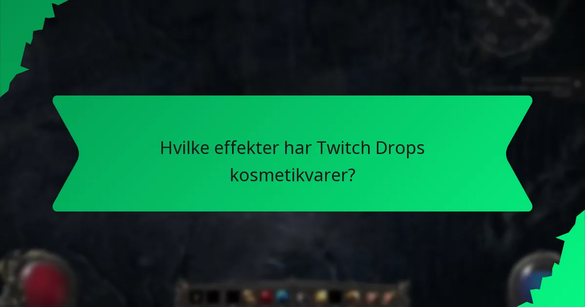 Hvilke farvemuligheder er tilgængelige for Twitch Drops kosmetikvarer?