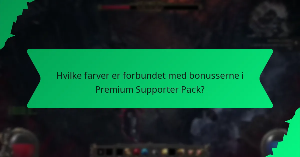 Hvilke effekter giver bonusserne i Premium Supporter Pack?