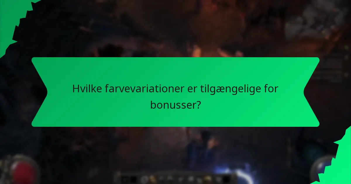 Hvilke effekter har bonusserne i spillet?